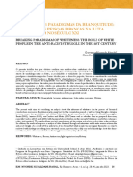 ARTIGO - Rupturas Nos Paradigmas Da Branquitude A Atuação de Pessoas Brancas Na Luta Antirracistas No Século XXI, de Geovanna Almeida e Flávia Rocha