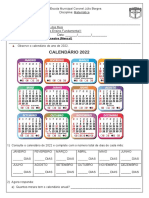 Avaliaçao Mensal 1° Bimestre Matemática