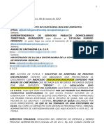 Modelo de Tutela para Conde y Mariano - Violacion Deb Proceso Advo - en Recurso de Queja