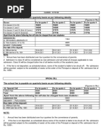 Fee Structure For 2021 22 PDF