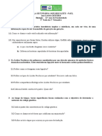 1º Teste de Biologia - 11ºano