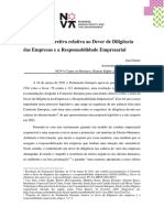 Ana Duarte Proposta de Diretiva Relativa Ao Dever de Diligência Das Empresas e A Responsabilidade Empresarial