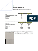 Evaluacion de Dioxido de Titanio