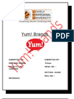 Project of Yum Brands