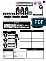 SHIVER RPG Character Sheet