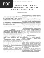 Defensa en Profundidad para La Proteccion Contra Las Amenazas Persistentes Avanzadas