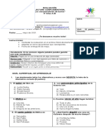 Prueba Lectura 5to - Básico-Los Secuestradores de Burros