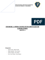 Informe 2 - Operaciones Fundamentales de Laboratorio