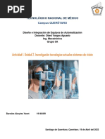 Actividad 1. Unidad 2. Investigación Tecnologías Actuales Sistemas de Visión