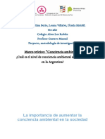 Copia de Marco Teórico de La Conciencia Ambiental