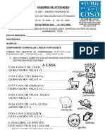 Atividades para 2º Ano EAD Semana 2