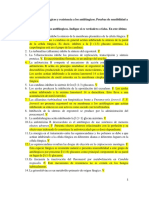 Cuestionario de Antifúngicos y Resistencia A Los Antifúngicos Con Respuestas