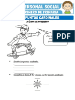 Los Puntos Cardinales para Primero de Primaria