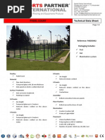 Padel Traditional Technical Data Sheet