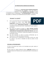 Contrato de Prestación de Servicios Legales Laborales