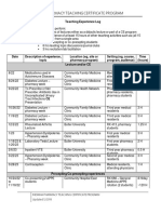 Thomas Rachel Teaching Experience Log 22-23