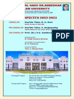 Prospectus For UG & PG Law Degree Courses (SOEL) 2022-2023