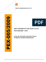 PEX 05 REV09 - Poda de Árvores em Rede Aérea de Média Tensão Energizada