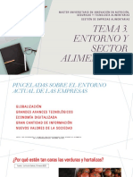 Tema 3. Entorno y Sector Alimentario