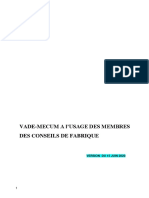 Vade Mecum À Lusage Des Membres Des Conseils de Fabrique