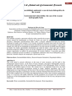 Recursos Hídricos e Vulnerabilidade Ambiental: o Caso Da Bacia Hidrográfica Do Rio Acaraú, Ceará.