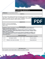 Plano Da Eletiva Meio Ambiente e Sustentabilidade