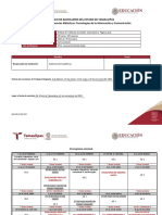 Colegio de Bachilleres Del Estado de Tamaulipas Planeación Por Secuencias Didácticas: Tecnologías de La Información y Comunicación