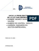 Hacia La Problematizacion de La Cultura Empresarial