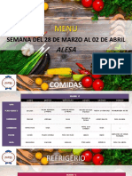 Menu 1 Alesa Del 28 de Marzo Al 02 de Abril