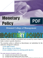 Monetary Policy