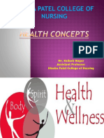 Concept of Health and Disease