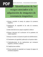 Curso 2023-24 RM Tema 5. Identificación de Los Riesgos Asociados A La Adquisición de Imágenes de Resonancia Magnética