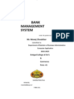 Bank Management System Project Report