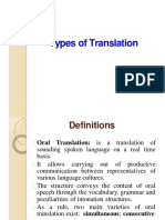 Types of Translation