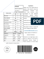 Información Nutricional