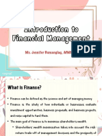 Mod 1 - Introduction To Financial Management 2022-2023