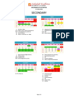 Academic Calendar - Sekolah Kallista - Secondary