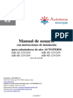 Manual de Usuario Calefaccion Autoterm Planar 2D 12v