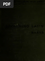 Beginning Latin 00 Bars