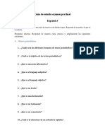 ESPAÑOL III Guia de Estudio Examen Final Sin Respuestas