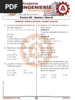 Química 1 Nivel B - Práctica - Super - Semana-08