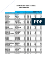 Daftar Harga E-Catalogue Infion Generik