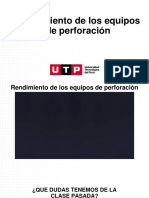 Rendimiento de Los Equipos de Perforación