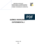 APOSTILA DE Química Inorg. Exp. I-2023