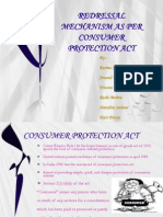 Redressal Mechanism As Per Consumer Protection Act