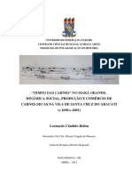 Tempos Das Carnes Secas e A Guerra Dos Bárbaros - 1690 - 1802