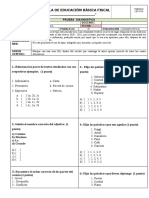 5°.-Diagnostico Evaluacion Lengua y Literatura