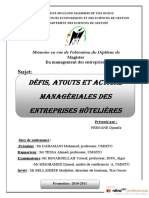 Hotelr Defits Atouts Et Actions Manageriale Des Entreprises Hotelieres