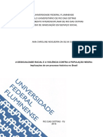 TCC - A Desigualdade Racial e A Violência Contra A População Negra Implicações de Um Processo Histórico No Brasil - Ana Caroline N S Cury