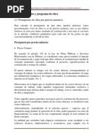 4.1 Presupuesto de Obra Por Precios Unitarios